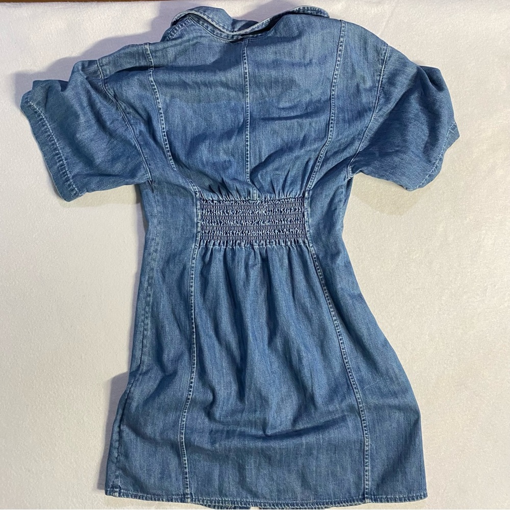 Frame Denim Blue Button-Down Dress - Picture 5 of 12